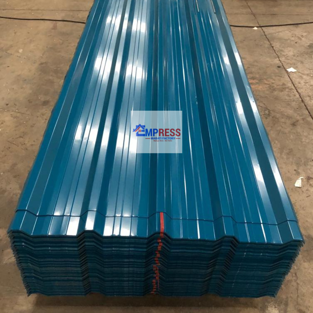 Sky Blue Glossy Finish Box Profile IT/4 Mabati - Premium Mabati Kenya