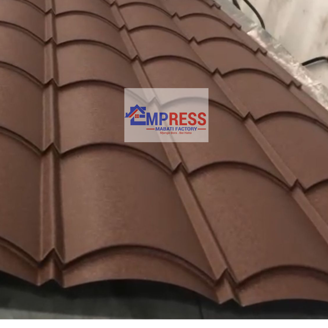 Chocolate Matte Finish Empress Tile Mabati - Premium Mabati Kenya