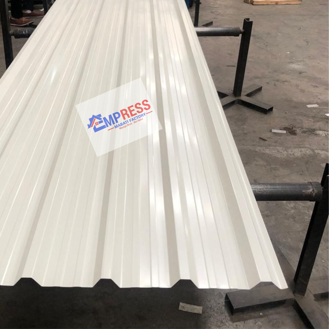Grey White Glossy Finish Box Profile IT/5 Mabati - Premium Mabati Kenya