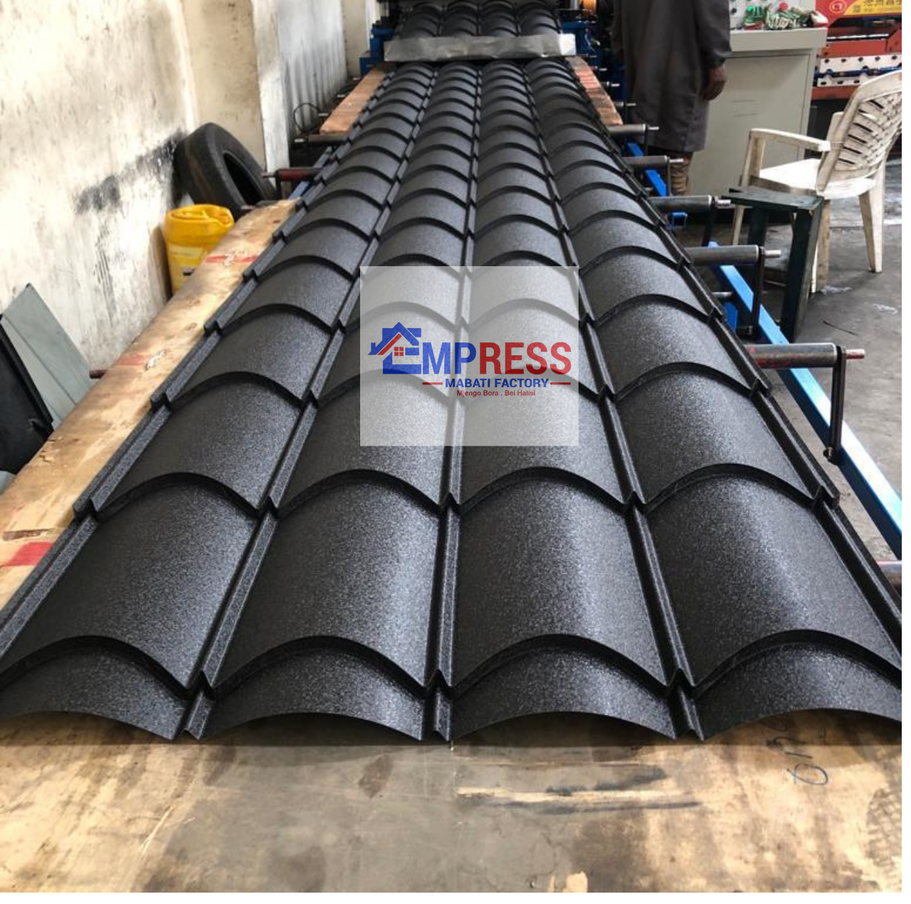 Charcoal Grey Matte Finish V-Tile Mabati - Premium Mabati Kenya