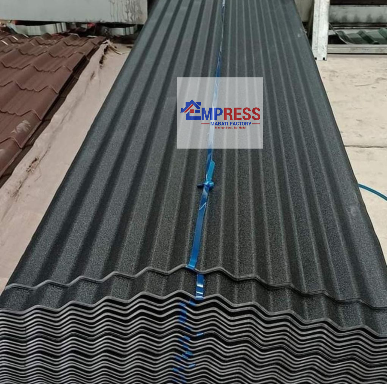 Charcoal Grey Matte Finish E-Corrugate Mabati - Premium Mabati Kenya