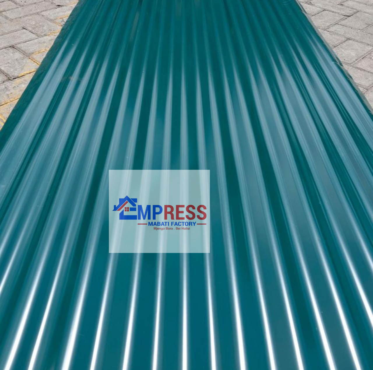 Green Glossy Finish E-Corrugate Mabati - Premium Mabati Kenya