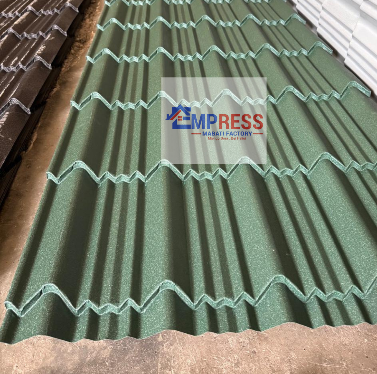 Light Green Matte Finish V-Tile Mabati - Premium Mabati Kenya