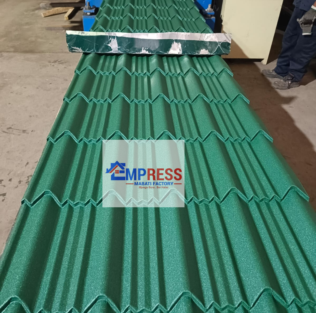Light Green Matte Finish V-Tile Mabati - Premium Mabati Kenya