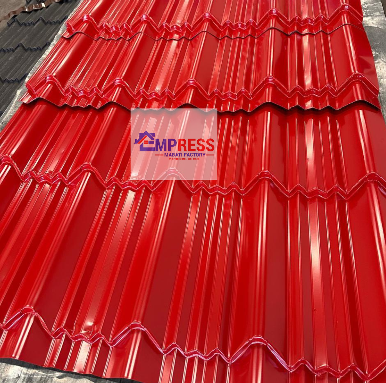 V-Tile Masaai Red Glossy Finish - Premium Mabati Kenya