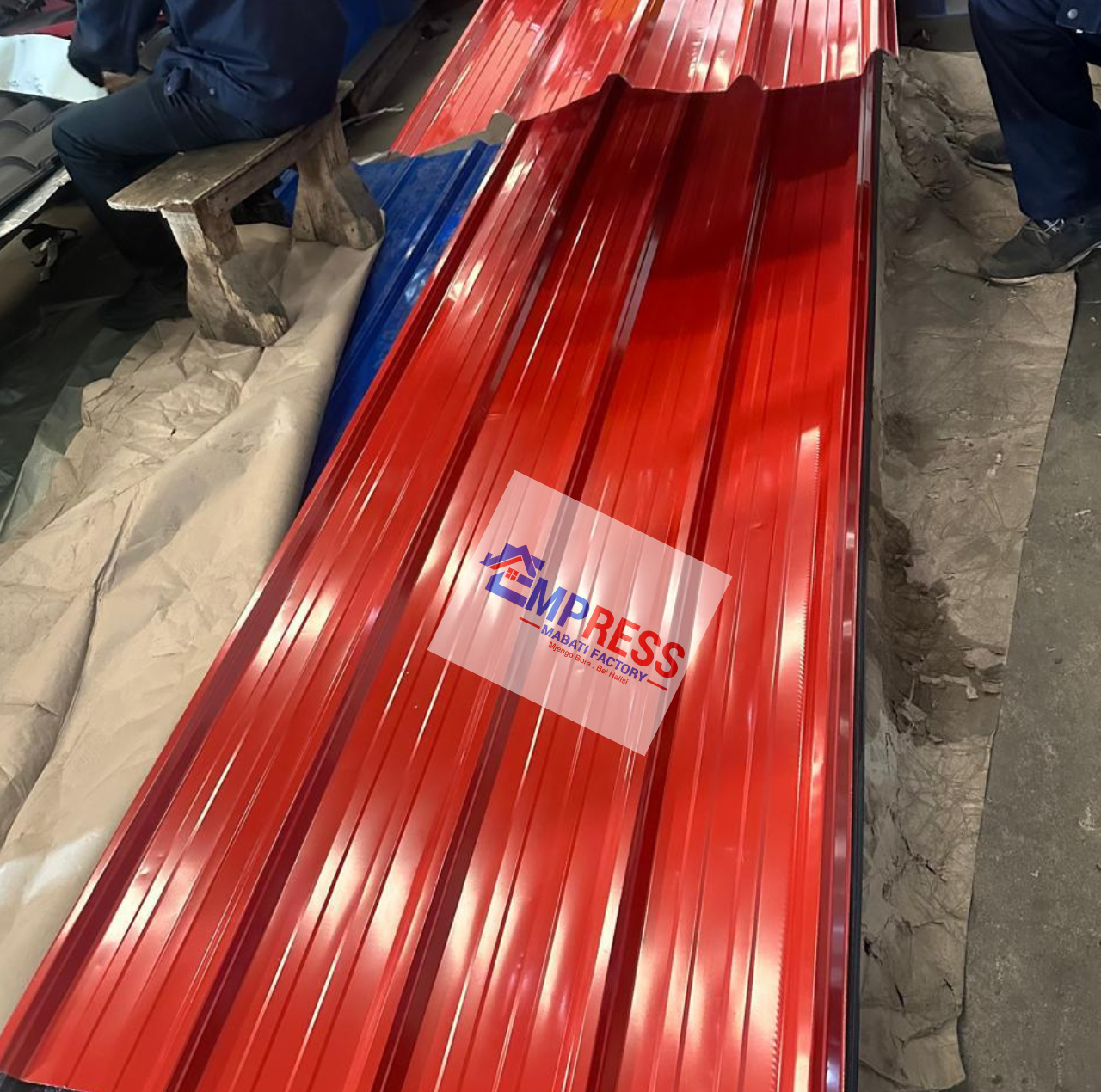 Box Profile IT/4 Masaai Red Glossy Finish - Premium Mabati Kenya