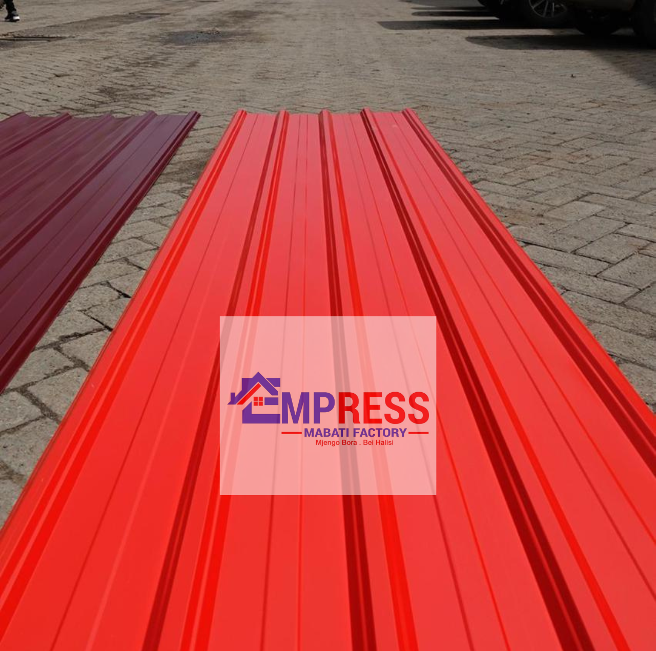 Box Profile IT/4 Dark Masaai Red Glossy Finish - Premium Mabati Kenya