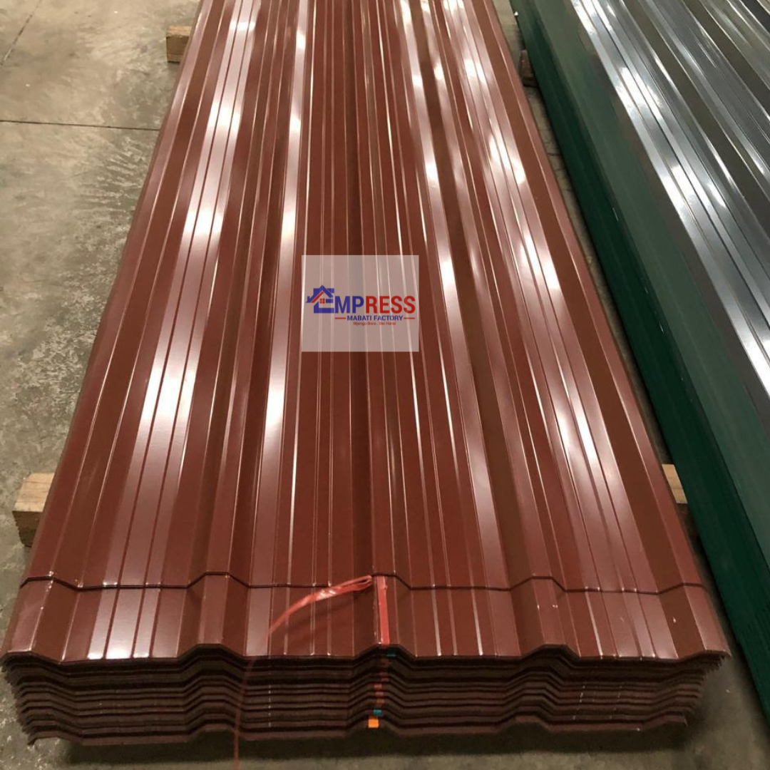 Brick Red Glossy Finish Box Profile IT/4 Mabati - Premium Mabati Kenya