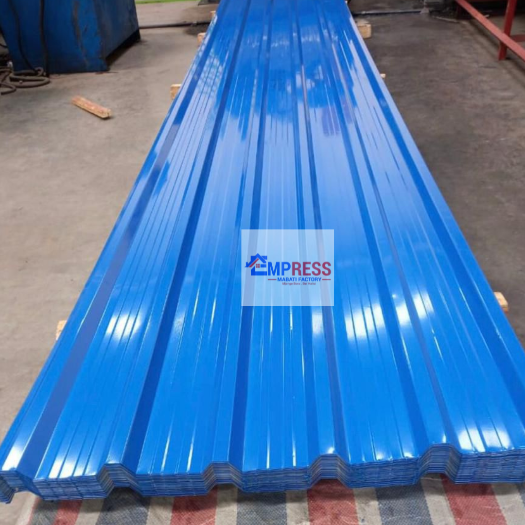 Blue Glossy Finish Box Profile IT/5 Mabati - Premium Mabati Kenya