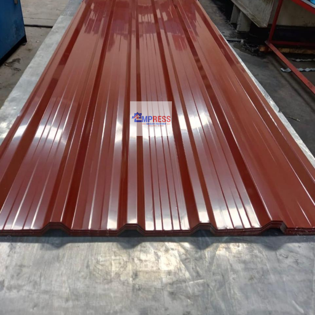 Brick Red Glossy Finish Box Profile IT/5 Mabati - Premium Mabati Kenya