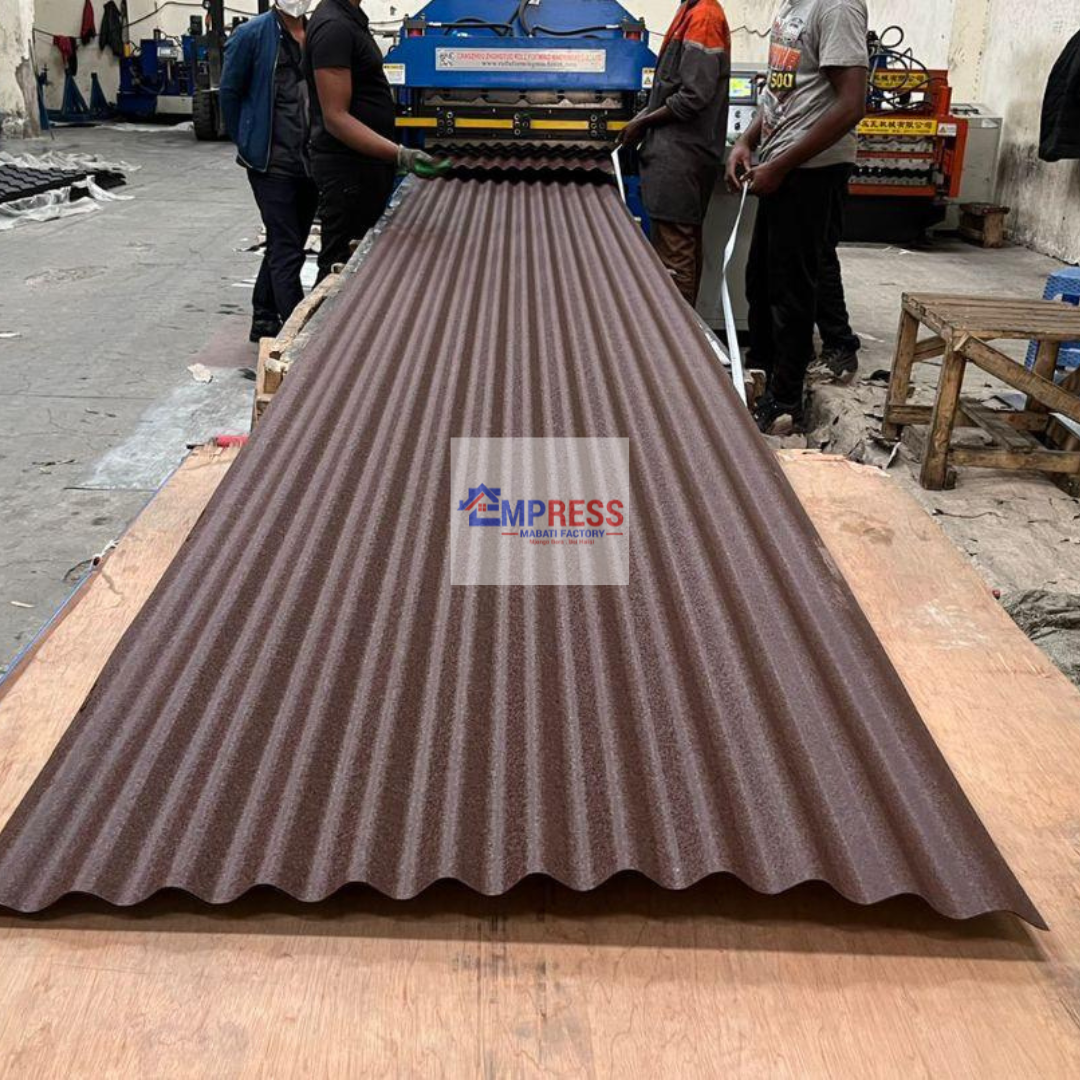 Chocolate Matte Finish E-Corrugate Mabati - Premium Mabati Kenya